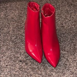 Red Patent Leather Boots